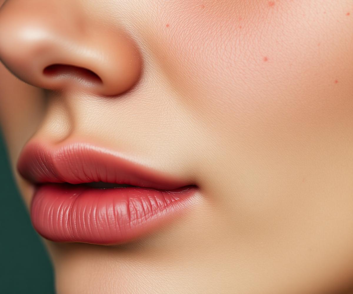 Close up of skin texture after six weeks of use.